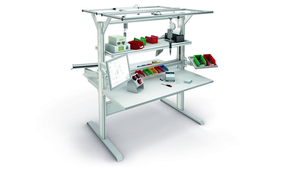 Double assembly work bench